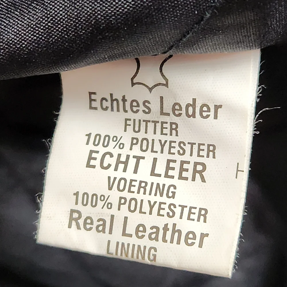 Antelope Creek Vintage Black Leather Moto Riding Jacket Braided HD Womens Size M